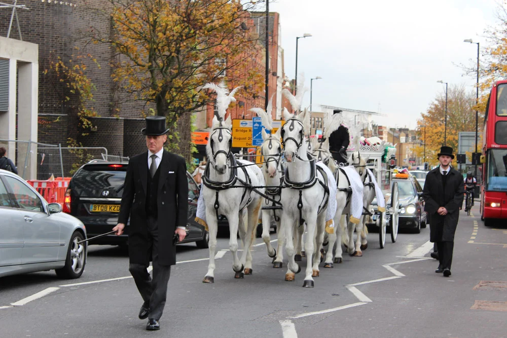 Traditional Horse Drawn Funeral